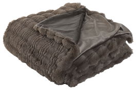 DKD Home Decor Manta Urban Rabit fur april 24 d Marron 240 x 1 x 220 cm