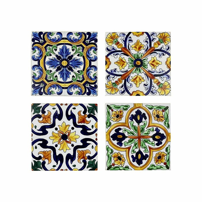 Posavasos DKD Home Decor Azulejo 4 Unidades (10,8 x 10,8 x 0,7 cm) Posavasos DKD Home Decor Azulejo 4 Unidades (10,8 x 10,8 x 0,7 cm)