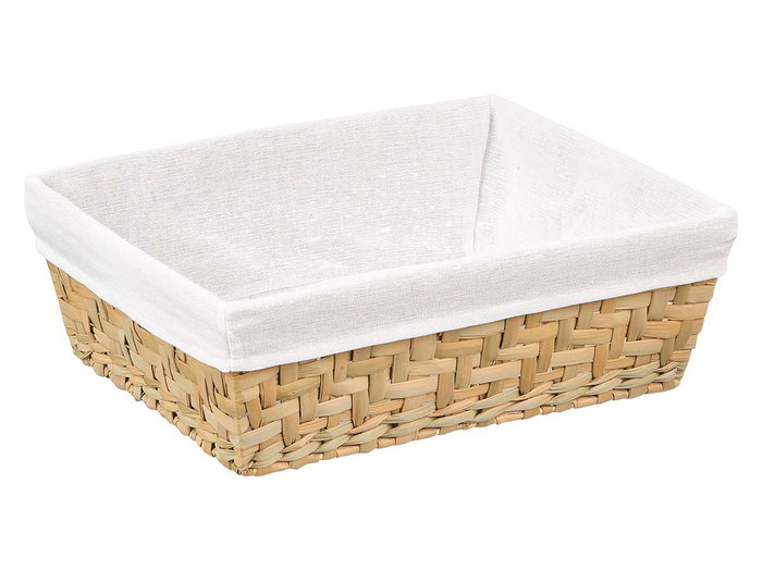 KIPIT Cesta Rectangular Madera-Blanco KIPIT Cesta Rectangular Madera-Blanco