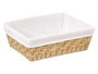 KIPIT Cesta Rectangular Madera-Blanco