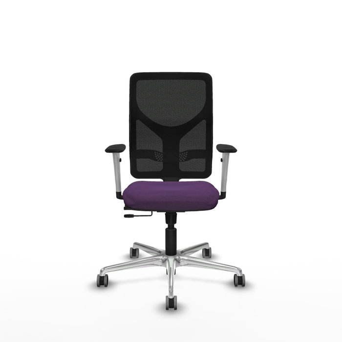 PIQUERAS Y CRESPO Silla de oficina Motilla con mecanismo Sincro/Traslack, Morado y Negro