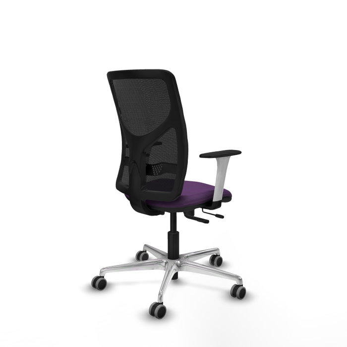 PIQUERAS Y CRESPO Silla de oficina Motilla con mecanismo Sincro/Traslack, Morado y Negro