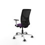 PIQUERAS Y CRESPO Silla de oficina Motilla con mecanismo Sincro/Traslack, Morado y Negro