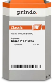 Prindo Cartucho de tinta cian Classic 14ml