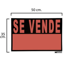 WOLFPACK LINEA PROFESIONAL Cartel Se Vende 50x35 cm