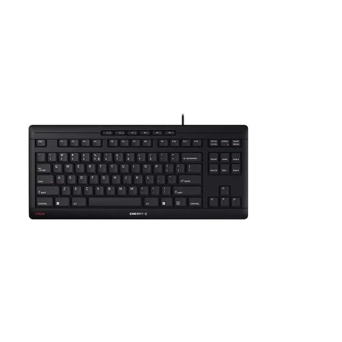 CHERRY STREAM KEYBOARD TKL Teclado Alámbrico USB Switch de Tecla de Tijera QWERTY Inglés Negro CHERRY STREAM KEYBOARD TKL Teclado Alámbrico USB Switch de Tecla de Tijera QWERTY Inglés Negro
