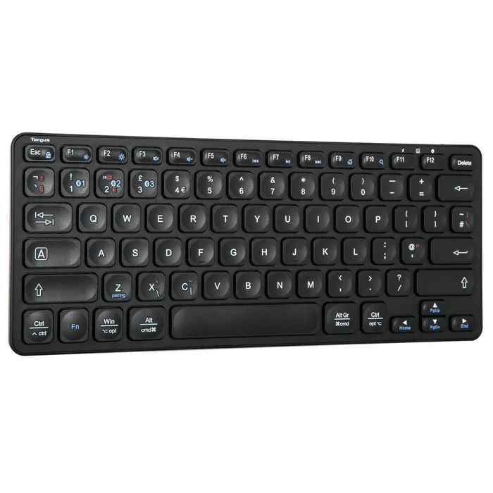 Targus AKB862UK Teclado Compacto Multidispositivo Inalámbrico Bluetooth 5.1 Antimicrobiano QWERTY Inglés Reino Unido Negro