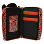 Loungefly Cartera Skeleton Tigger Winnie the Pooh Disney Billetera Piel Vegana Cierre Cremallera Herrajes Dorados Ranuras Tarjetas Ventana ID Detalles Relieve Bordados Estampados