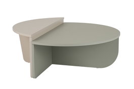 Nordure Mesa de Café Orion Verde Ceniza, Arenisca, 90x30x60cm y 85x35x30cm