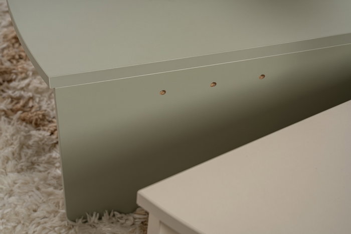 Nordure Mesa de Café Orion Verde Ceniza, Arenisca, 90x30x60cm y 85x35x30cm