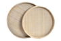 DKD Home Decor Bandeja Balines Ratán Natural 46 x 5.5 x 50.5 cm Set de 2 Unidades