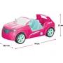 Mondo Motors Coche de Control Remoto SUV Convertible Barbie Cruiser Apto para 4 Muñecas con Mando a Distancia Infrarrojos