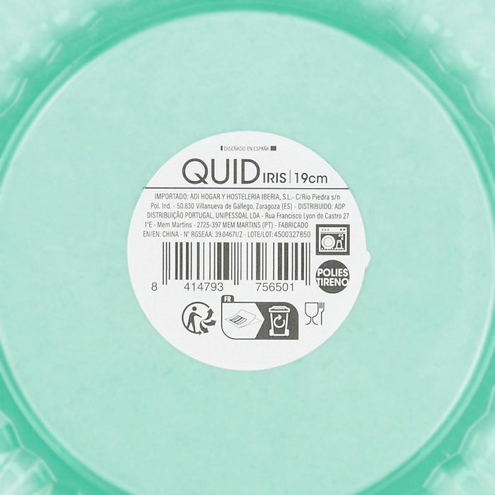 Plato Poliestireno Iris Quid 19 cm (24 Unidades) Plato Poliestireno Iris Quid 19 cm (24 Unidades)