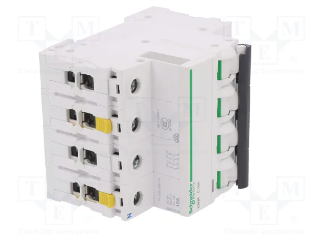 SCHNEIDER ELECTRIC ACTI9 iC60N Interruptor magnetotérmico 10A 3+N 6kA SCHNEIDER ELECTRIC ACTI9 iC60N Interruptor magnetotérmico 10A 3+N 6kA