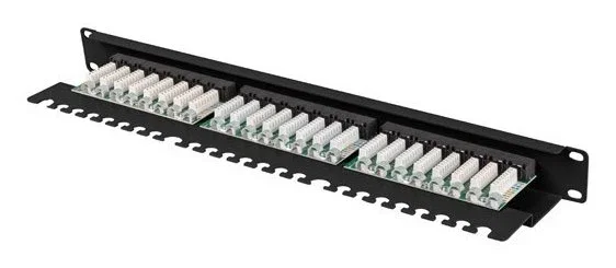 LANBERG Patch Panel Cat 6a 1U 19 pulgadas 24 puertos RJ45 LANBERG Patch Panel Cat 6a 1U 19 pulgadas 24 puertos RJ45