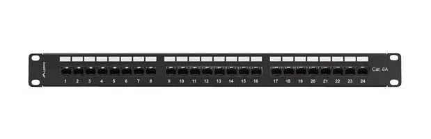 LANBERG PPUA-1124-B Panel de Parcheo 24 Puertos Cat6a 1U Negro LANBERG PPUA-1124-B Panel de Parcheo 24 Puertos Cat6a 1U Negro
