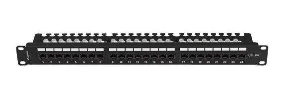 LANBERG PPUA-1124-B Panel de Parcheo 24 Puertos Cat6a 1U Negro LANBERG PPUA-1124-B Panel de Parcheo 24 Puertos Cat6a 1U Negro