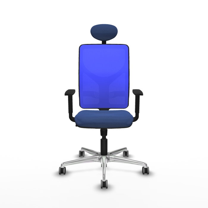 PIQUERAS Y CRESPO Silla de oficina Motilla Azul con Mecanismo Sincro