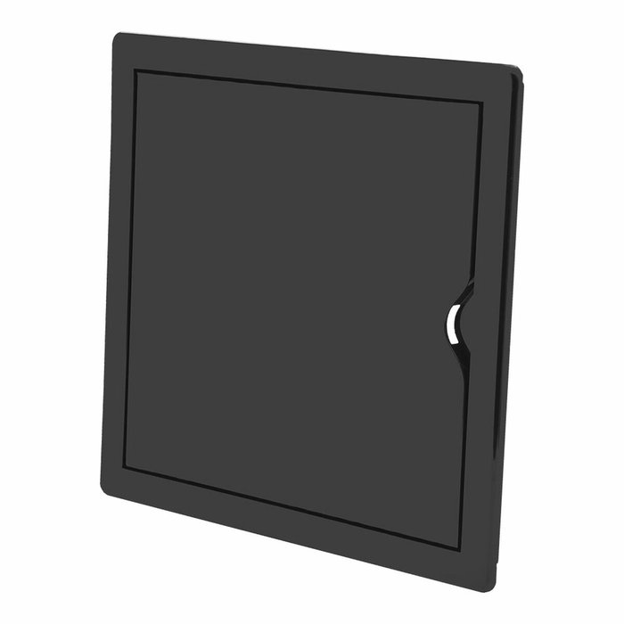 Edm Tapa de registro rectangular empotrable ABS 25x40cm gris antracita