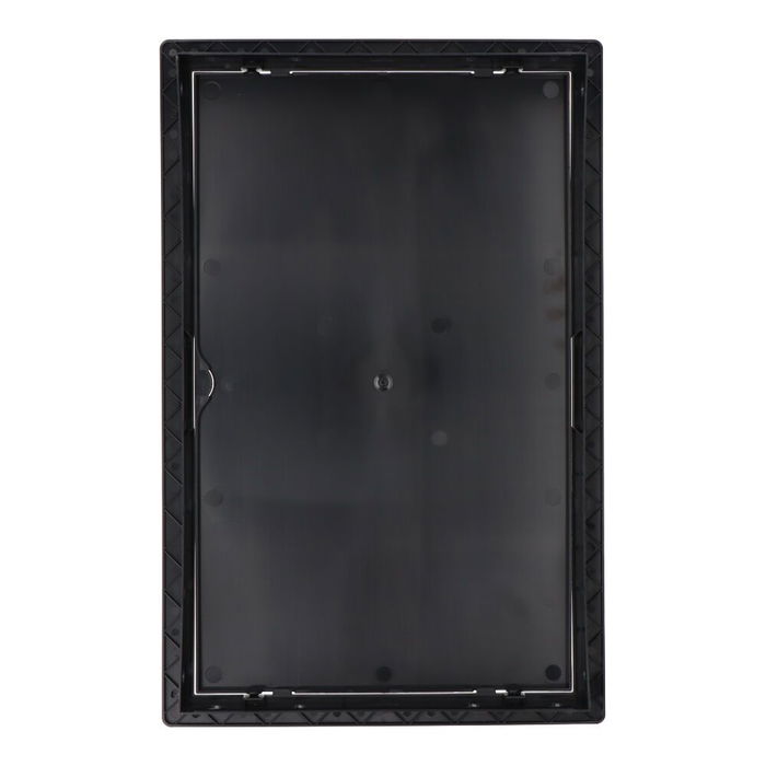 Edm Tapa de registro rectangular empotrable ABS 25x40cm gris antracita apta para pladur
