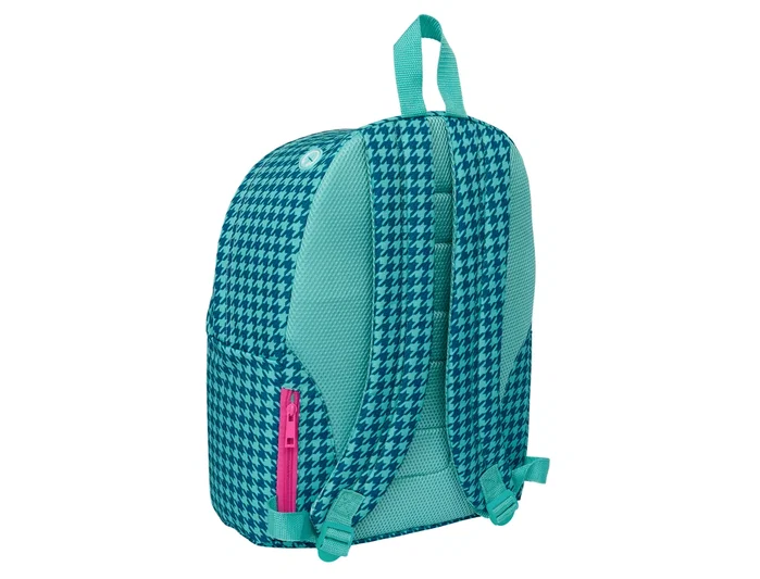Safta Mochila para Portátil 14,1 Pulgadas Pata de Gallo Verde