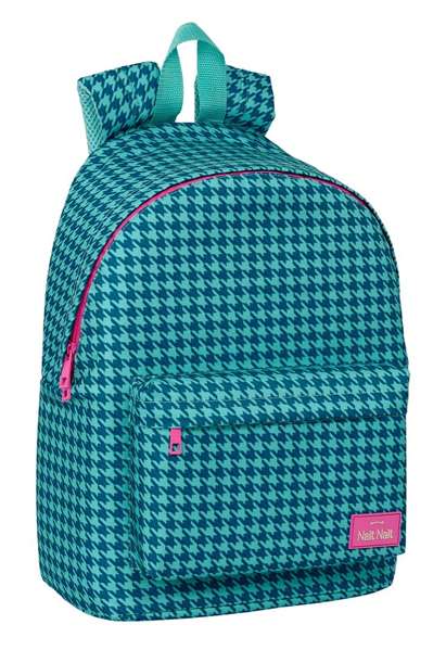 Mochila para Portátil Nait Nait Pata de gallo verde Verde 31 x 41 x 16 cm