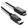 INCA IDPH-18T Cable DisplayPort a HDMI 1.8m Macho-Macho Negro, Velocidad 10.2 Gbit/s