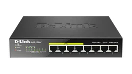 D-Link DGS-1008P Switch No Administrado Gigabit Ethernet con PoE, Negro