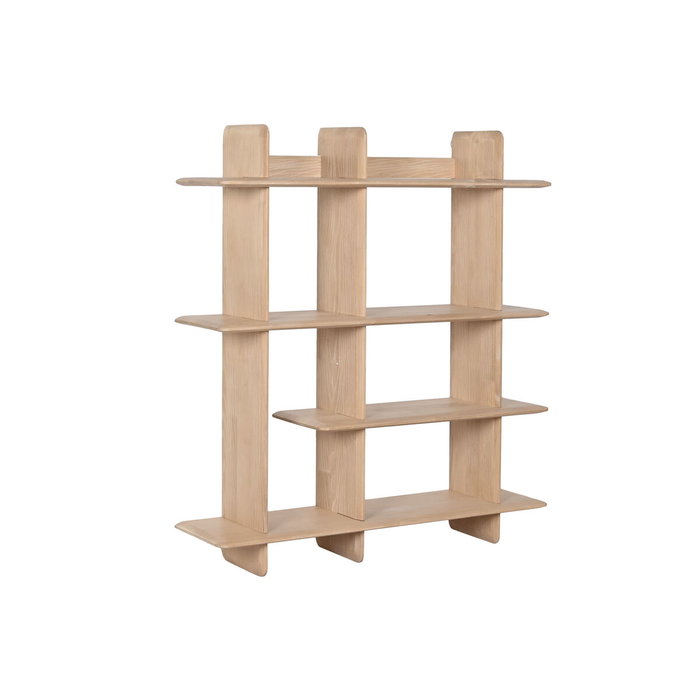 DKD Home Decor Estantería de Madera de Hevea con 4 Estantes DKD Home Decor Estantería de Madera de Hevea con 4 Estantes