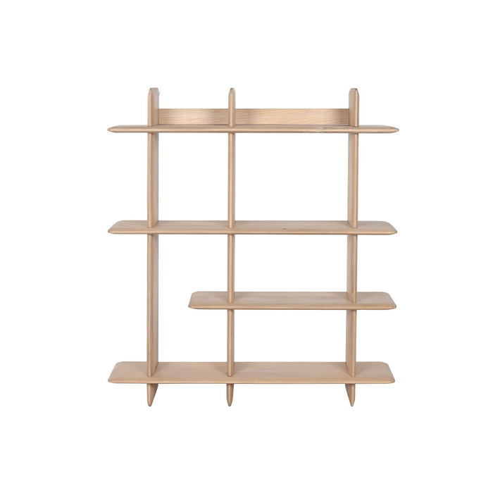 DKD Home Decor Estantería de Madera de Hevea con 4 Estantes DKD Home Decor Estantería de Madera de Hevea con 4 Estantes