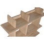 DKD Home Decor Estantería de Madera de Hevea con 4 Estantes