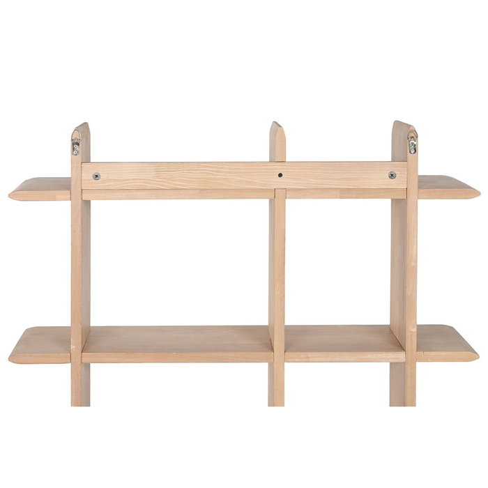 DKD Home Decor Estantería de Madera de Hevea con 4 Estantes DKD Home Decor Estantería de Madera de Hevea con 4 Estantes
