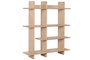 DKD Home Decor Estantería Madera de Hevea 22 x 90 x 100 cm con 4 Estantes