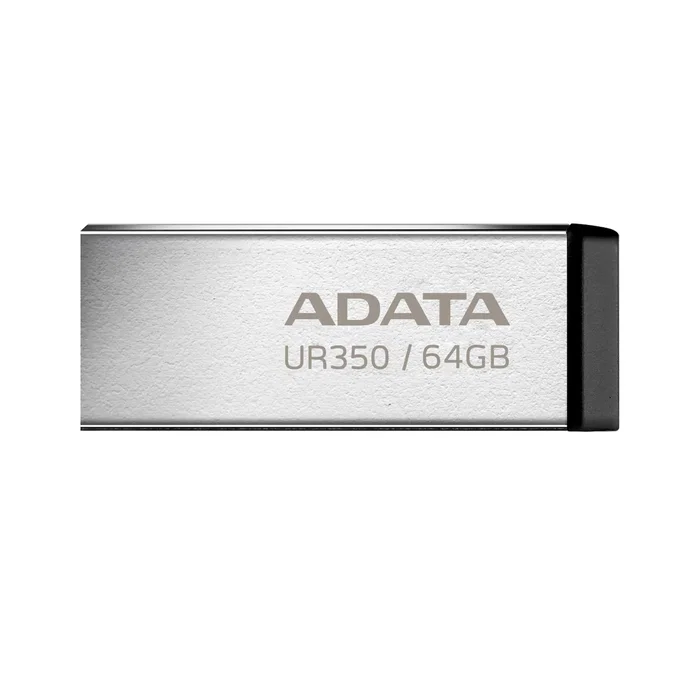 ADATA UR350 Lápiz USB 64 GB UR350-64G-RSR/BK USB 3.2 Gen 1 Negro Metal - Resistente a Agua, Polvo y Golpes