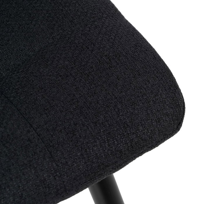 Taburete Negro Tejido-Metal Salón 45 X 55 X 92 cm (Set de 4)