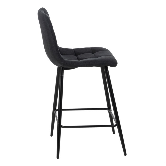 Taburete Negro Tejido-Metal Salón 45 X 55 X 92 cm (Set de 4)