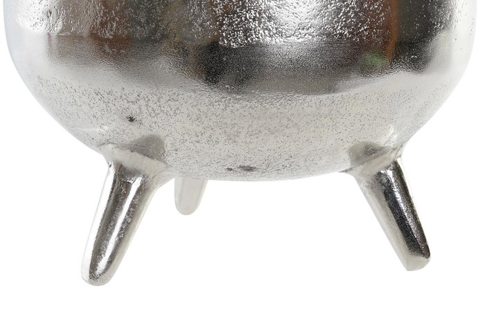 DKD Home Decor Centro Mesa Moderno Plateado Aluminio 21 x 25 x 21 cm