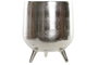DKD Home Decor Centro Mesa Moderno Plateado Aluminio 21 x 25 x 21 cm