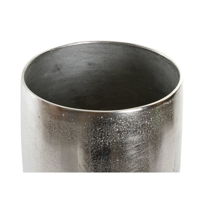 DKD Home Decor Centro de Mesa de Aluminio Plateado 21x21x25 cm