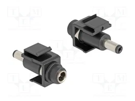 DeLOCK Módulo Keystone DC 5,5 x 2,1 mm Hembra a Macho Negro 84162