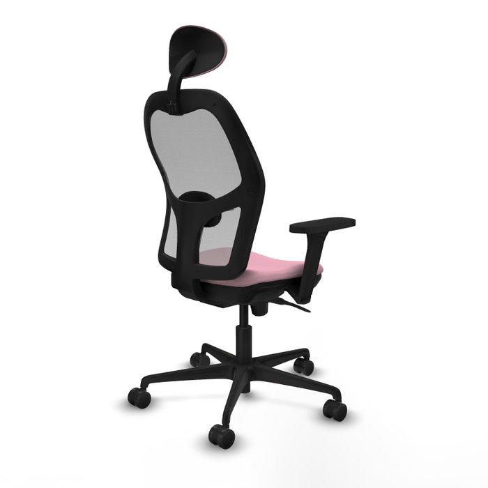 PIQUERAS Y CRESPO Silla de oficina Jorquera Rosa y Gris