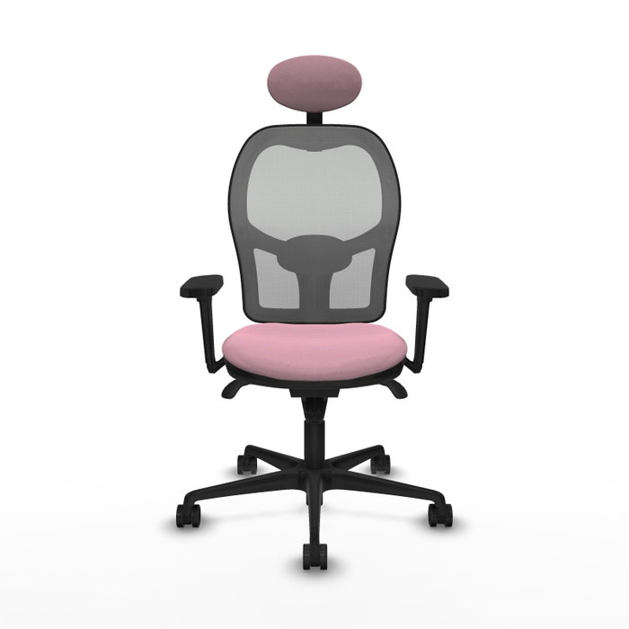PIQUERAS Y CRESPO Silla de oficina Jorquera Rosa y Gris