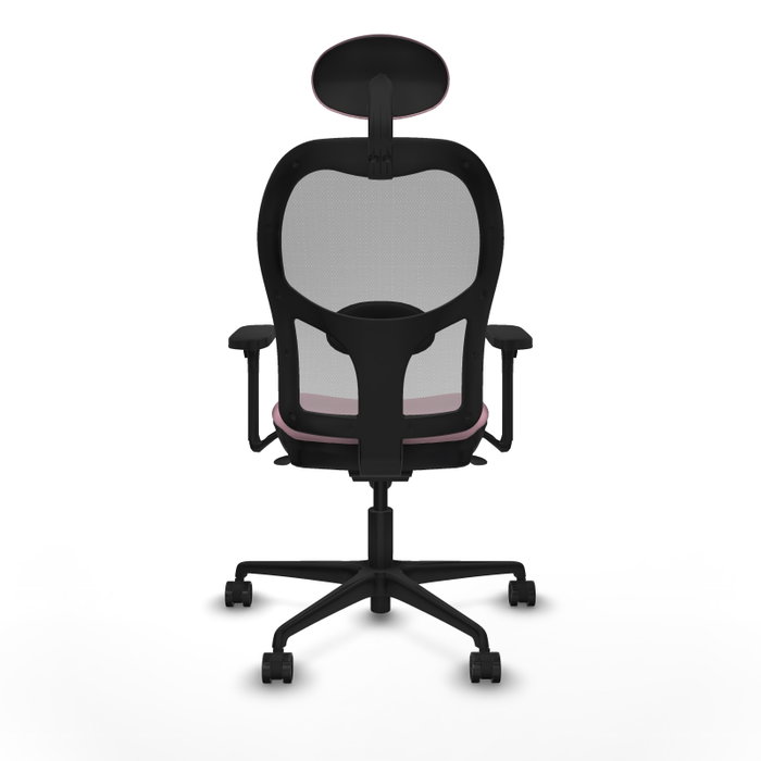 PIQUERAS Y CRESPO Silla de oficina Jorquera Rosa y Gris
