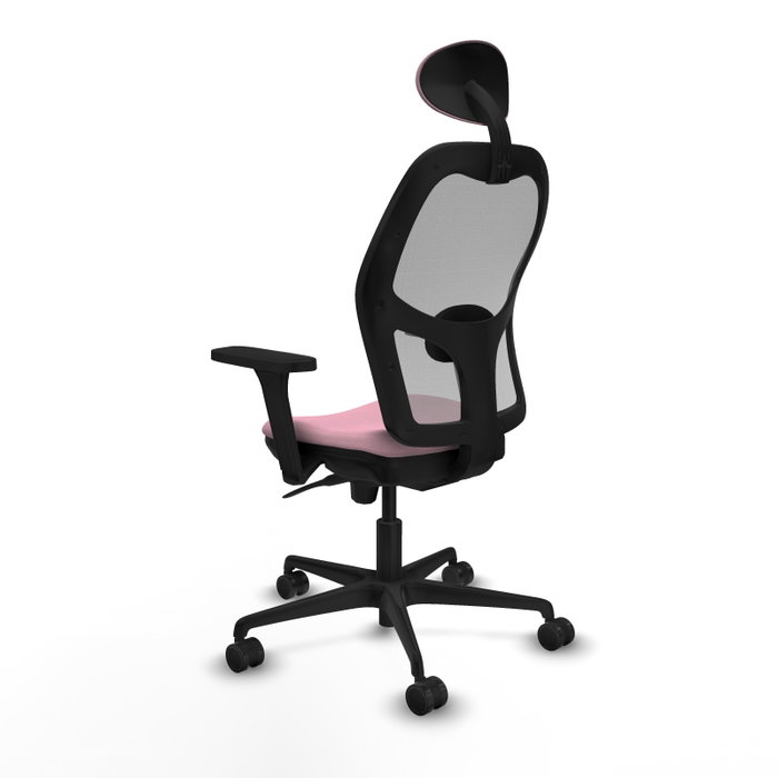 PIQUERAS Y CRESPO Silla de oficina Jorquera Rosa y Gris