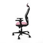 PIQUERAS Y CRESPO Silla de oficina Jorquera Rosa y Gris
