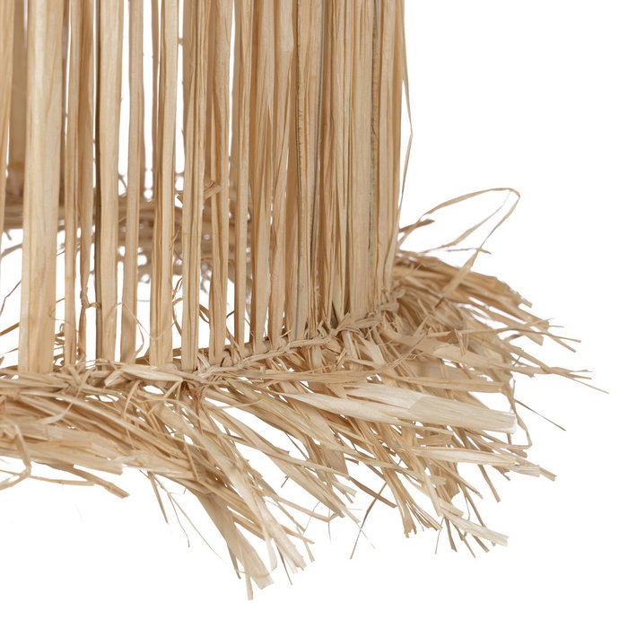 Lámpara Techo Fibra Natural Iluminación 40 X 40 X 32 cm