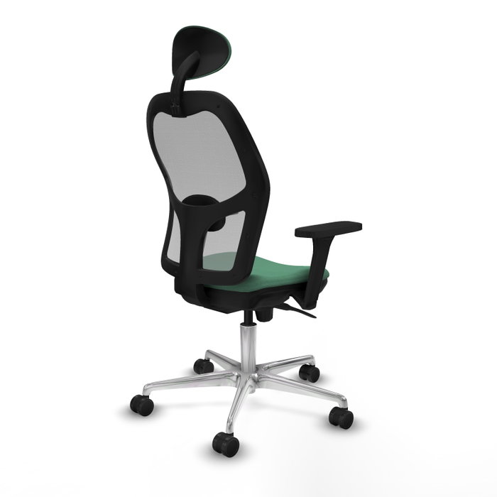 PIQUERAS Y CRESPO Silla de oficina Jorquera con mecanismo Sincro, Verde esmeralda y Gris PIQUERAS Y CRESPO Silla de oficina Jorquera con mecanismo Sincro, Verde esmeralda y Gris