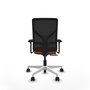 PIQUERAS Y CRESPO Silla de oficina Motilla Naranja y Negro
