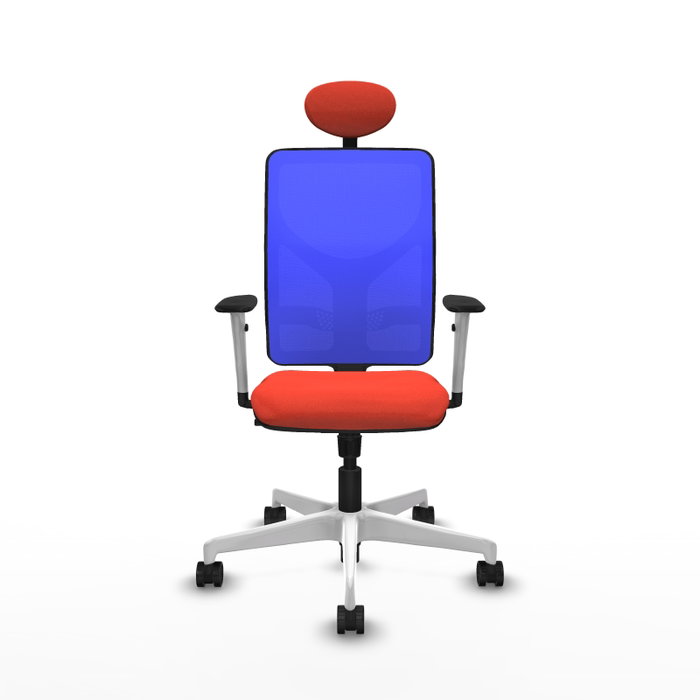 PIQUERAS Y CRESPO Silla de oficina Motilla con mecanismo Sincro, Naranja oscuro y Azul PIQUERAS Y CRESPO Silla de oficina Motilla con mecanismo Sincro, Naranja oscuro y Azul