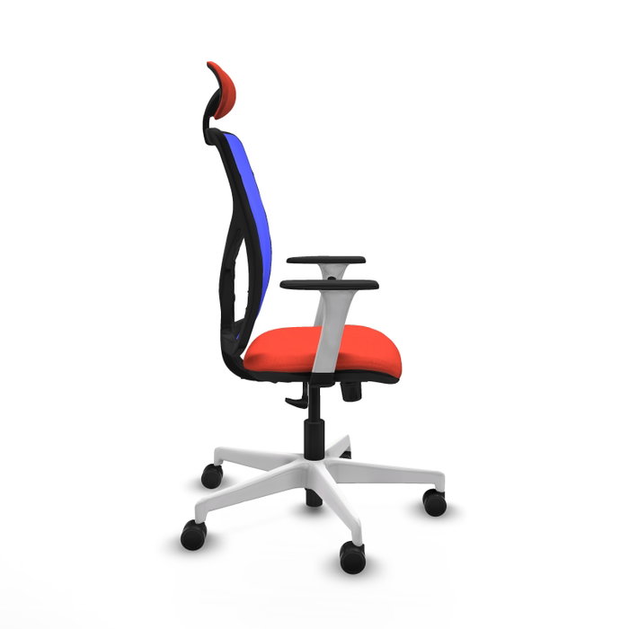 PIQUERAS Y CRESPO Silla de oficina Motilla con mecanismo Sincro, Naranja oscuro y Azul PIQUERAS Y CRESPO Silla de oficina Motilla con mecanismo Sincro, Naranja oscuro y Azul